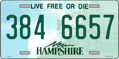 NH license plate 3846657