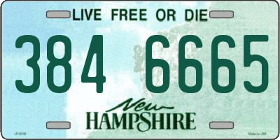 NH license plate 3846665