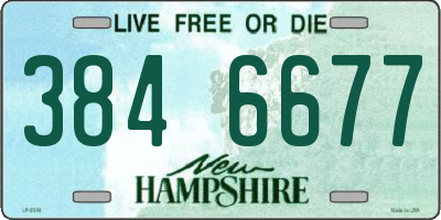 NH license plate 3846677