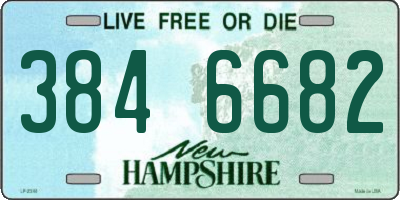 NH license plate 3846682