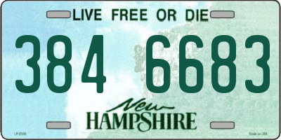 NH license plate 3846683