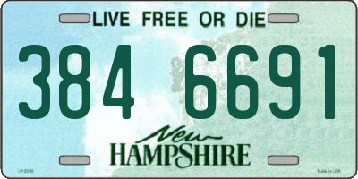 NH license plate 3846691