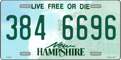 NH license plate 3846696