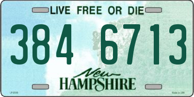 NH license plate 3846713
