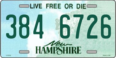 NH license plate 3846726