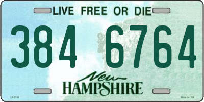 NH license plate 3846764