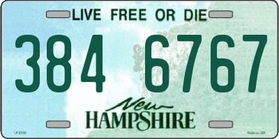 NH license plate 3846767