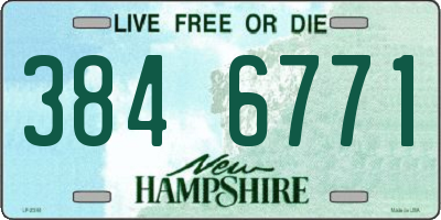 NH license plate 3846771