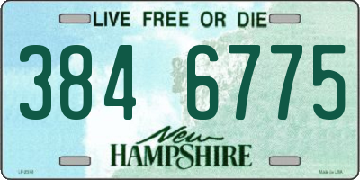 NH license plate 3846775