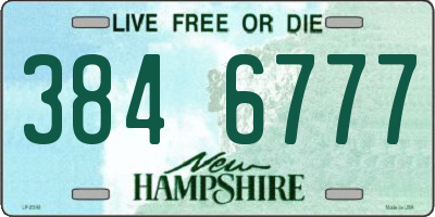 NH license plate 3846777