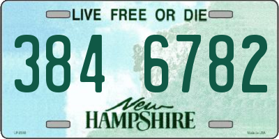 NH license plate 3846782