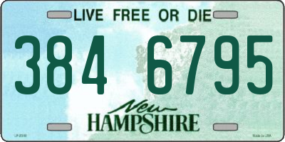 NH license plate 3846795