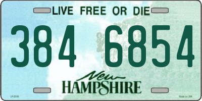 NH license plate 3846854