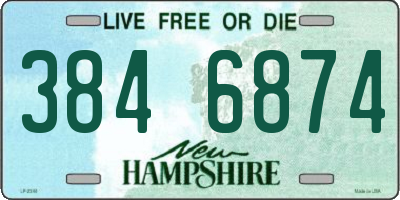 NH license plate 3846874