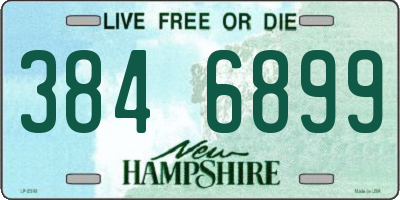 NH license plate 3846899
