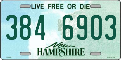 NH license plate 3846903