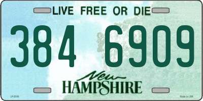 NH license plate 3846909