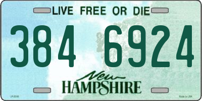 NH license plate 3846924