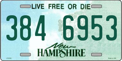 NH license plate 3846953