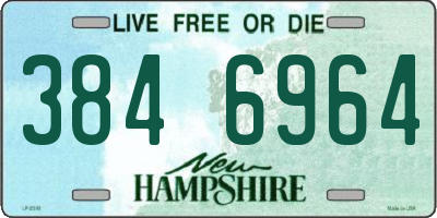 NH license plate 3846964