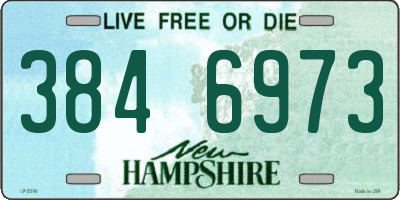 NH license plate 3846973