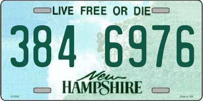 NH license plate 3846976