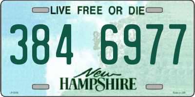 NH license plate 3846977