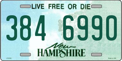NH license plate 3846990