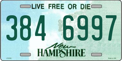 NH license plate 3846997