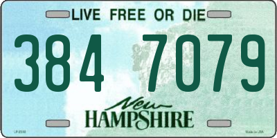 NH license plate 3847079