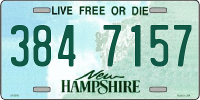 NH license plate 3847157