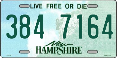 NH license plate 3847164
