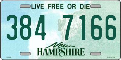 NH license plate 3847166