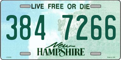 NH license plate 3847266
