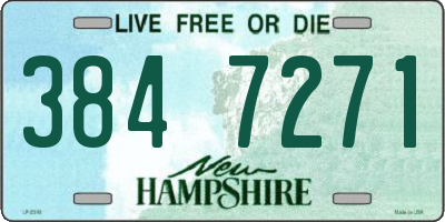 NH license plate 3847271