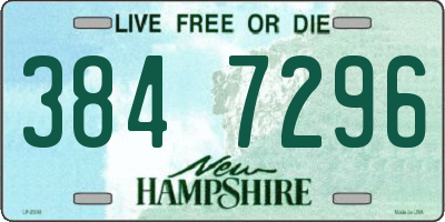 NH license plate 3847296