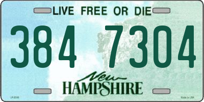 NH license plate 3847304