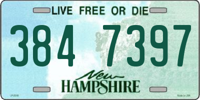 NH license plate 3847397