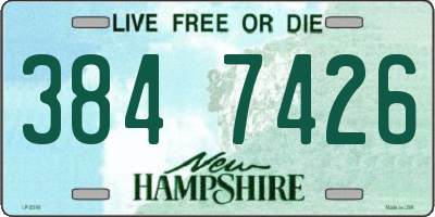 NH license plate 3847426