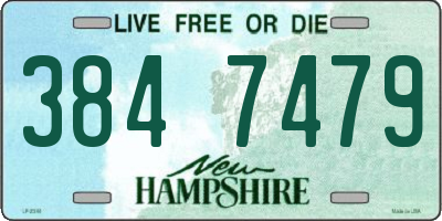 NH license plate 3847479