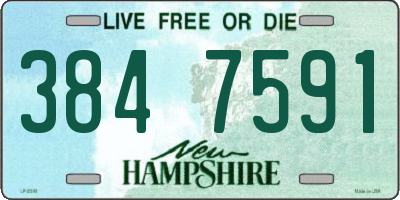 NH license plate 3847591