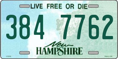 NH license plate 3847762