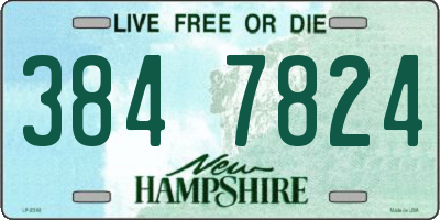 NH license plate 3847824