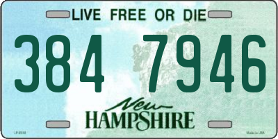 NH license plate 3847946