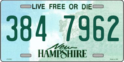 NH license plate 3847962