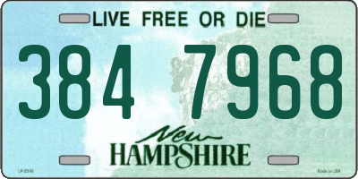 NH license plate 3847968