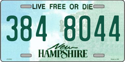 NH license plate 3848044