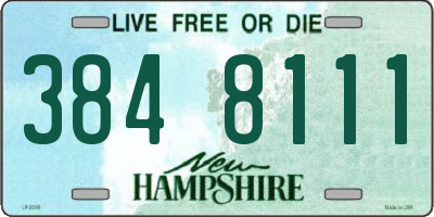 NH license plate 3848111