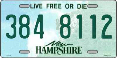 NH license plate 3848112