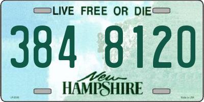 NH license plate 3848120